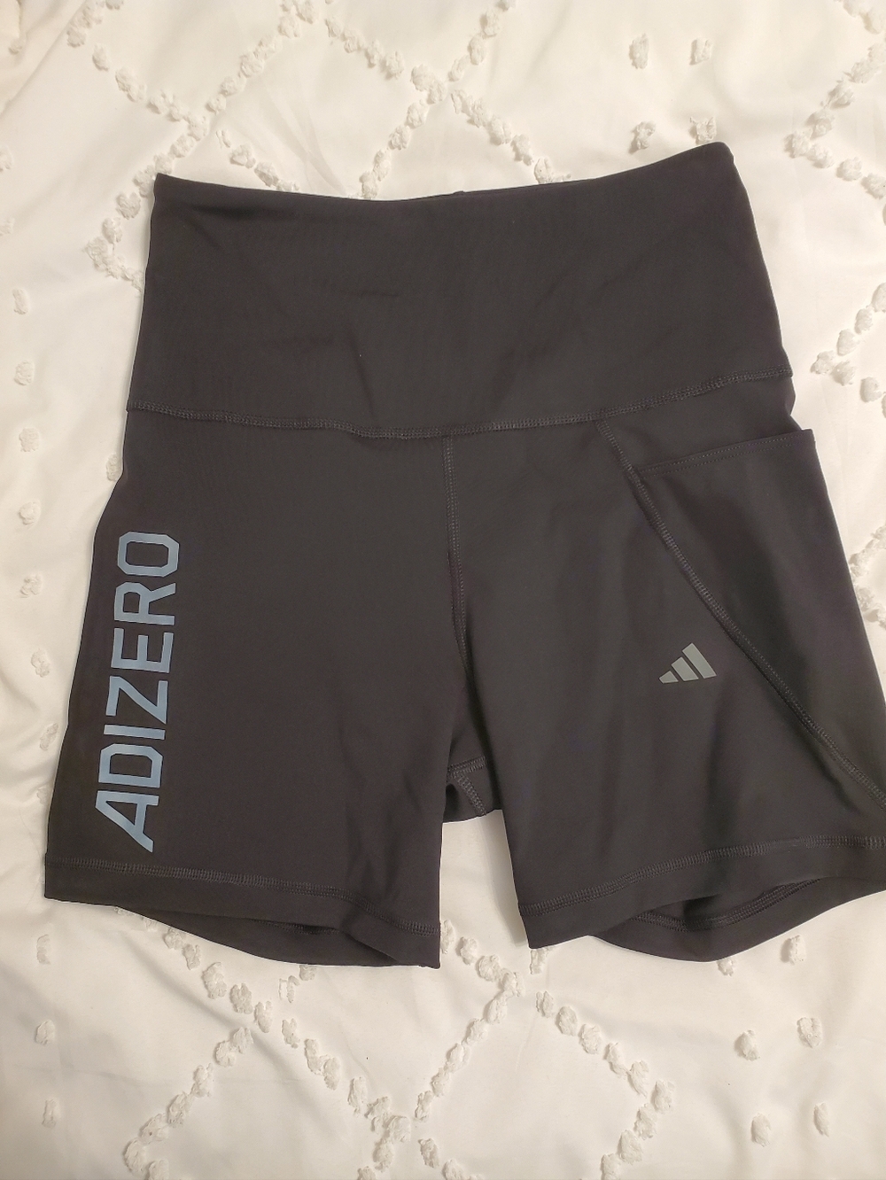 adidas Black Adizero High-Waist Bike Shorts
